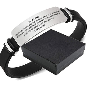 Mom To Son - Loved More Than You Know - Inspirational Bracelet