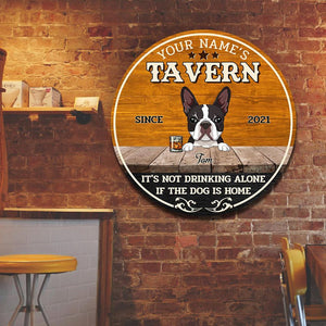 Customized Tavern dog and drink Customized Wood Sign