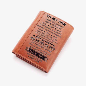 Dad To Son - Genuine Premium Leather Wallet