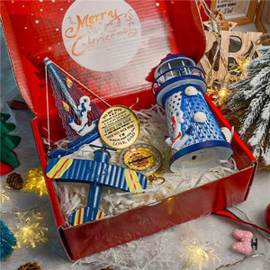 Dad To Son - Enjoy The Ride - Compass Aircraft Boat Lighthouse Gift Set