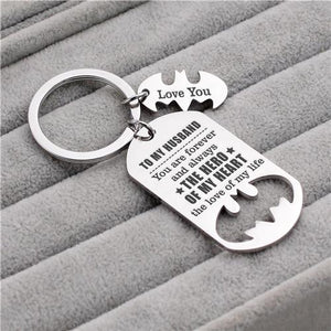 To My Husband - You Are My Hero - Sweet Keychain