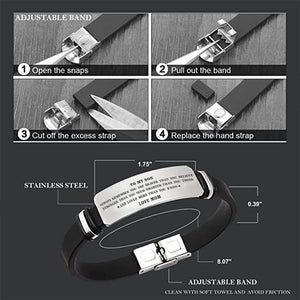 Mom To Son - Loved More Than You Know - Inspirational Bracelet