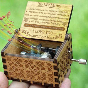 Son To Mom - You Will Always Be My Loving Mom- Engraved Music Box