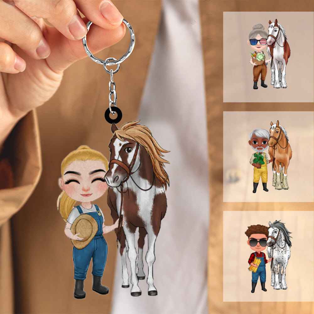 Personalized Acrylic Keychain - Gift For Horse Lovers