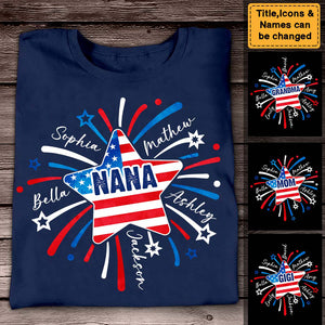 Personalized Grandma Fireworks Shirt-Sweatshirt