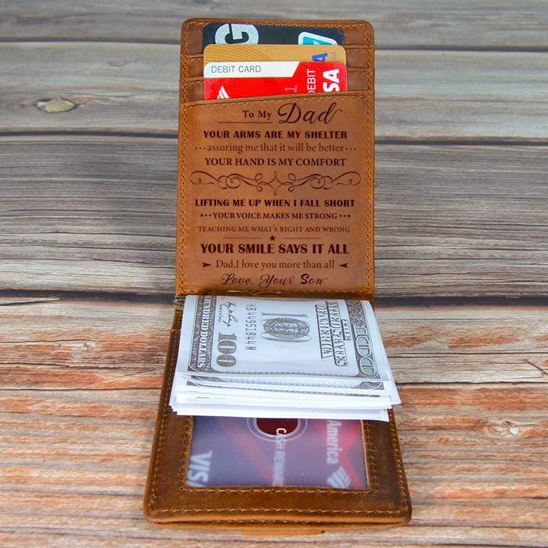 Son To Dad- Shelter - Money Clip Wallet