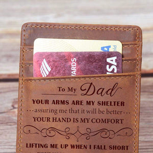 Daughter To Dad - Shelter - Money Clip Wallet