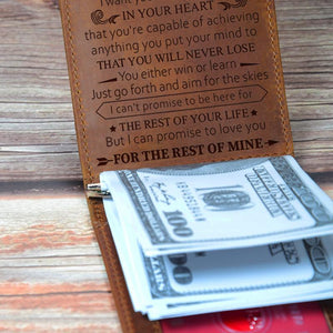 To My Grandson - Never Lose - Money Clip Wallet