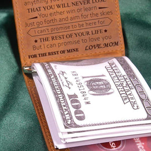 Mom To Daughter - Never Lose - Money Clip Wallet