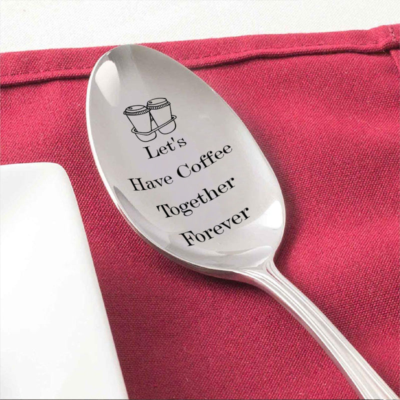 Engraved Coffee Spoon - Best Gift for Family and Friend