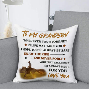 To My Grandson - Enjoy The Ride - Pillow Case