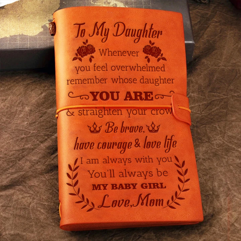 Mom To Daughter - Straighten Your Crown- Notebook
