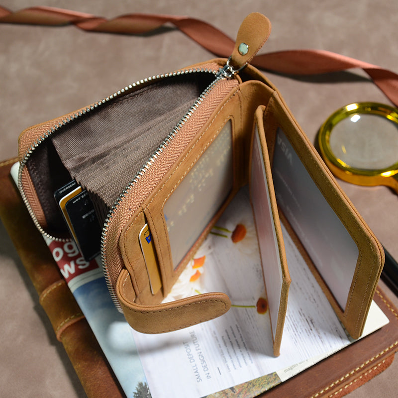 To My Granddaughter - Never Lose - Card Holder Zipper Wallet