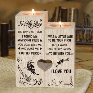 To My Love - You're My Missing Piece - Candle Holder