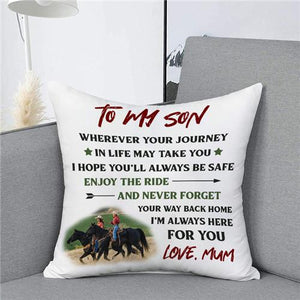 Mum To Son - Enjoy The Ride - Pillow Case🌙