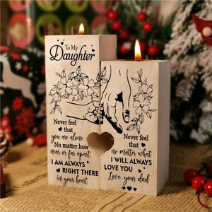 Dad To Daughter - I Will Always Love You - Candle Holder