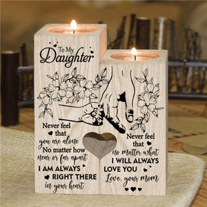 Mom To Daughter - I Will Always Love You - Candle Holder