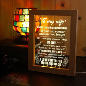 Husband To Wife - How Special You Are To Me - Frame Lamp