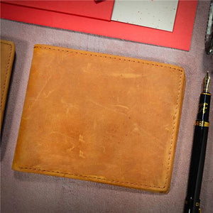 Mum To Son - Never Lose - Genuine Leather Wallet