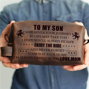 To My Grandson - Enjoy The Ride - Toiletry Bag