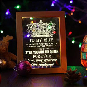 Husband To Wife - You Are My Queen Forever - Frame Lamp