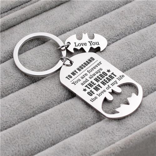 To My Husband - You Are My Hero - Sweet Keychain