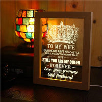 Husband To Wife - You Are My Queen Forever - Frame Lamp