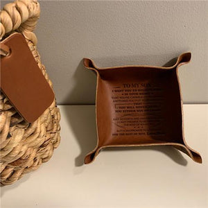 Dad To Son - Never Lose - Leather Valet Tray