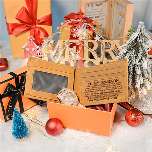 To My Grandson - Never Lose - Wallet Watch Gift Set