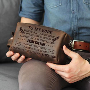Husband To Wife - Enjoy The Ride - Toiletry Bag