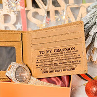 To My Grandson - Never Lose - Wallet Watch Gift Set