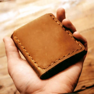 To My GrandSon - Premium Cow Leather Trifold Wallet