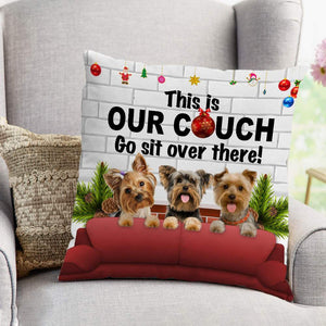 Yorkshire Terrier Xmas Pillow Indoor Pillow