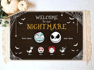 Welcome to our nightmare personalized doormat