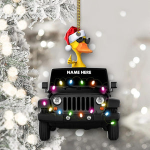 Traveling Duck Duck Jp - Personalized Ornament - Christmas Gift For Jp Lovers