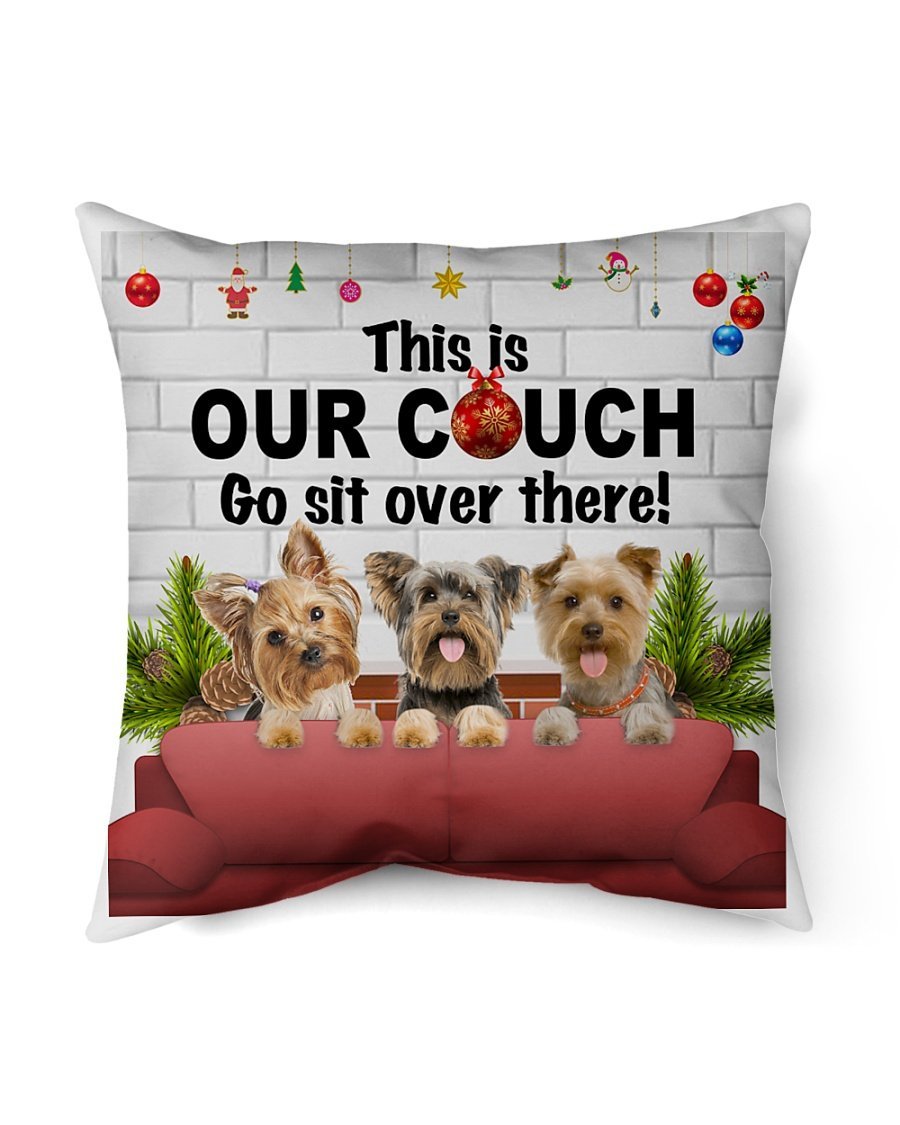 Yorkshire Terrier Xmas Pillow Indoor Pillow