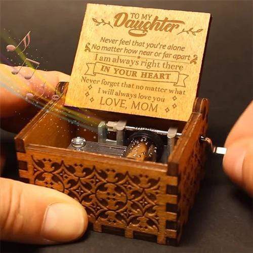 Mom To Daughter - I Will Always Love You- Engraved Music Box