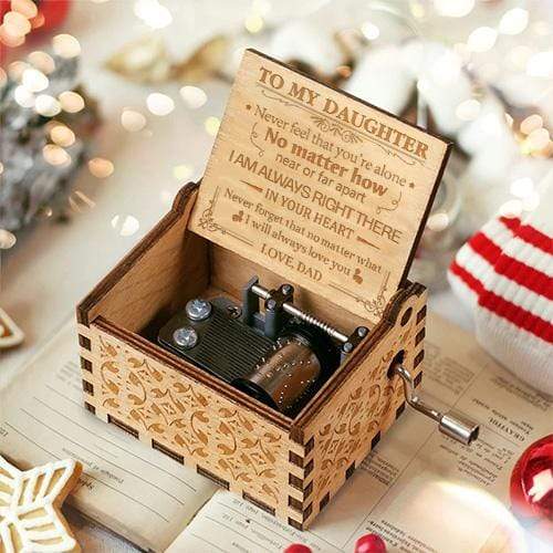 Dad To Daughter - I Will Always Love You- Engraved Music Box